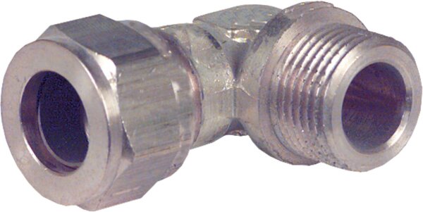 Klemmringverschraubung Messing Einschraubwinkel zylindrisch 14mm x 1/2"AG