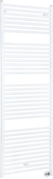 Elektrischer Handtuchheizkörper Aluminium, Typ eCOOL ED Digital 300 Watt, weiß RAL 9010