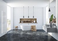 Elektrischer Handtuchheizkörper Aluminium, Typ eCOOL ED Digital 1000 Watt, weiß RAL 9010