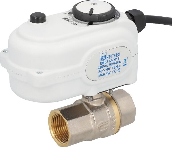 Motorisch gesteuerter Kugelhahn Lybra 24V, AC, 1"