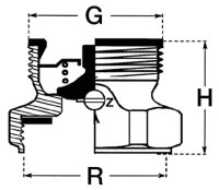 Schwerkraftbremse (SBM) DN32 (11/4") mit...