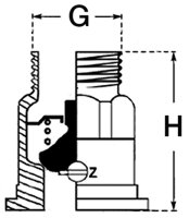 Schwerkraftbremse DN 1" aufstellbar
