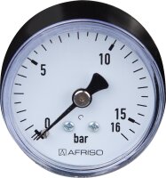 RF-Manometer 50 axial 0-16 bar, Anschluss 1/4" axial...