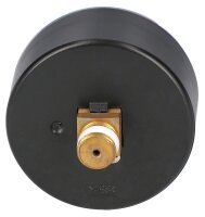Heizungsmanometer axial 63 mm durch, 1/4" mit selbstdicht. Teflonring