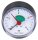 Heizungsmanometer axial 63 mm durch, 1/4" mit selbstdicht. Teflonring