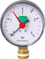 Heizungsmanometer 63 mm 3/8" - 2,5 bar - radial