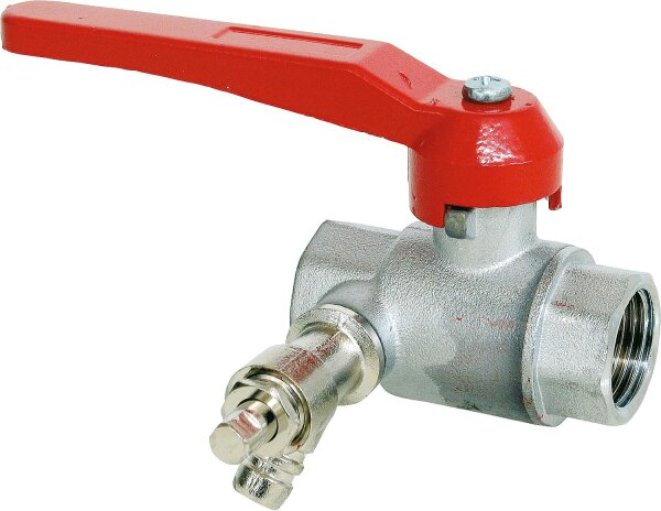Kugelhahn Schwermodell PN 20 R 3/4" mit Entleerung in 1/4"