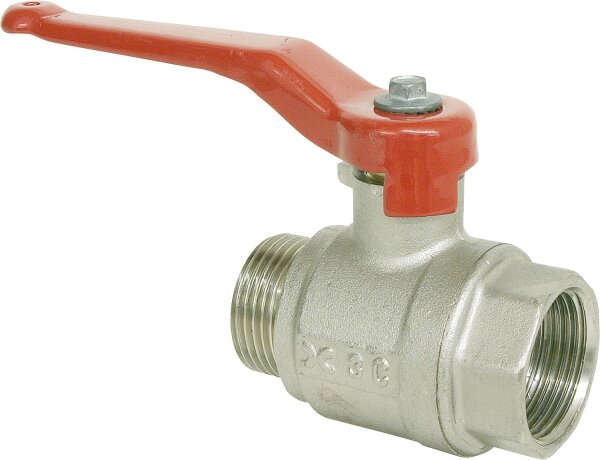 Kugelhahn m.vollem Durchgang IGxAG PN40  2" Messing vernickelt