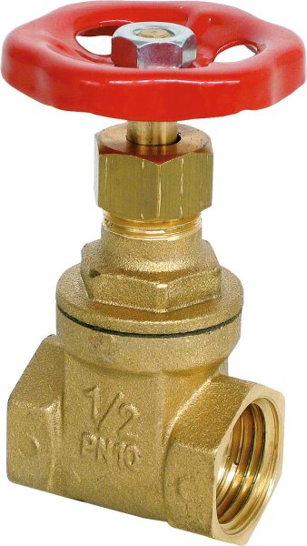 Muffenschieber Pressmessing PN 10 R1/2"innen