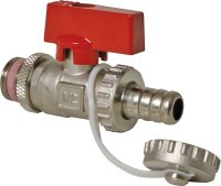 KFE-Kugelhahn mit Hebel DN15 (1/2") vernickelt...