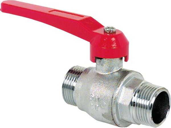 Kugelhahn Messing PN20 voller Durchgang R 11/4"AGxAG