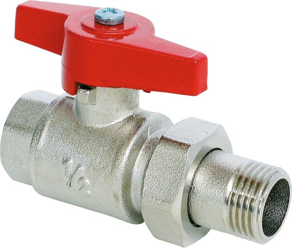 Kugelhahn mit Verschraubung Typ 350 R 11/4" IGxAG mit Flügelgriff PN 10