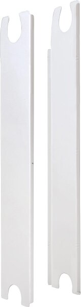 Seitenblenden-Set für Simun Super B4 - 600/100, weiß, RAL9010