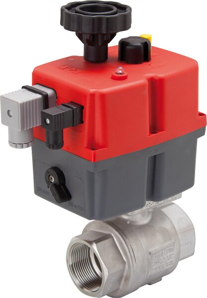 2-Wege Elektrokugelhahn VEGA 3/4", 24V / 230V, Edelstahl, Motor EE0020