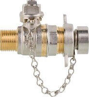 Kugelhahn Tappy Verschluss mit Vierkantkappe 1/2",...