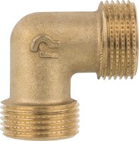 Winkelstück Messing 90° AG/AG 1/2x1/2" PN10