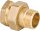 Messing-Gewindefitting Verschraubung flach dichtend, 1" ixa