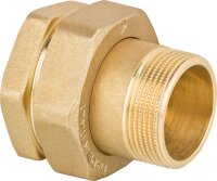Messing-Gewindefitting Verschraubung flach dichtend,...