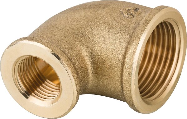 Winkel Messing reduziert 1" x 1/2" IGxIG