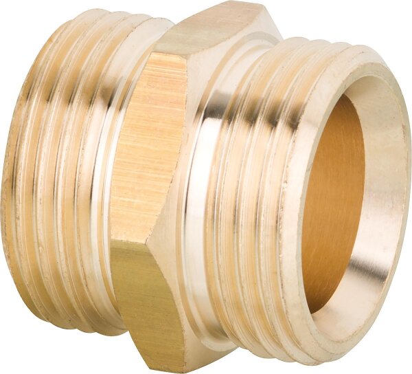 Kupplungsnippel Eurokonus 3/4" x 3/4" Messing blank