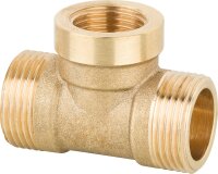 T-Stück Messing DN20(3/4") AG x DN15...
