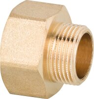 Spitzmuffe messing DN32 (1 1/4") IG x DN20...
