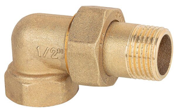 Winkelverschraubung messing DN15 (1/2") AG PN10