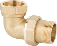 Winkelverschraubung messing DN32 (1 1/4") AGxIG...