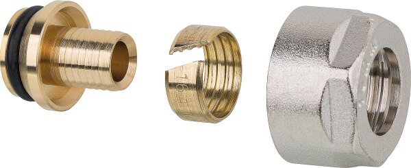 Klemmringverschraubung mit Überwurfmutter vernickelt 14 x 2 mm VPE=2Stück