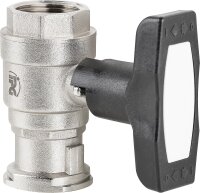 Isolier-T Kugelhahn, Typ F DN32(11/4")IGxDN32(11/4") Flansch PN16, voller Durchgang