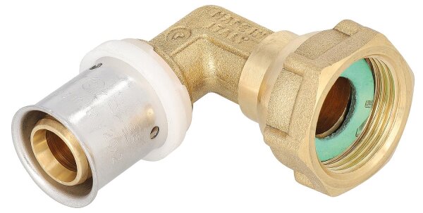 Pressfitting für MSVR TH-Kontur Presswinkel + Überwurfmutter 26x3 - 3/4" IG