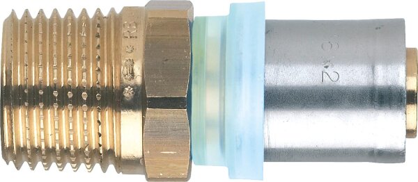 Pressfitting EVENES für MSVR Übergangsstück mit AG 16x2mm - 3/4", TH-Kontur