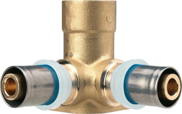 Pressfitting EVENES für MSVR Doppelter Wandwinkel kurz 20x2mm-1/2-20x2mm, TH-Kontur