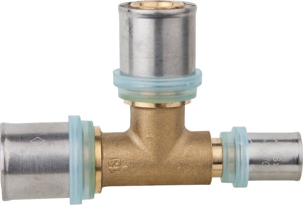 Pressfitting EVENES für MSVR T-Stück rechter Ausg. reduziert 32x3-32x3-20x2mm, TH-Kontur