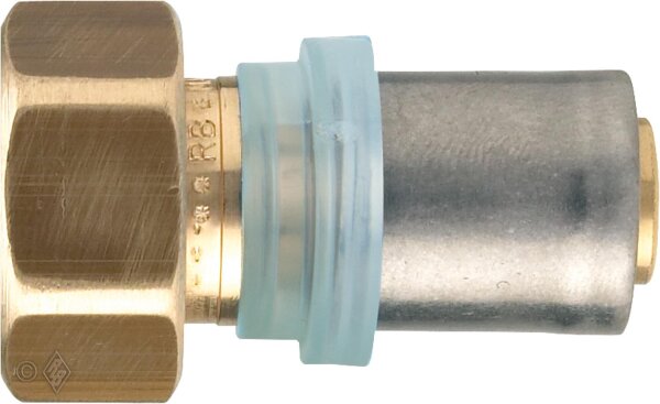 Pressfitting EVENES für MSVR Anschlusspressverschr. TH-Kontur 16x2mm-1", Flachdichtung