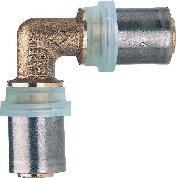 Pressfitting EVENES für MSVR Winkelkupplung 90°, 40 x 3,5 mm, TH-Kontur