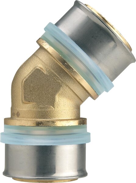 Pressfitting EVENES für MSVR Winkelkupplung 45°, 40 x 3,5 mm, TH-Kontur