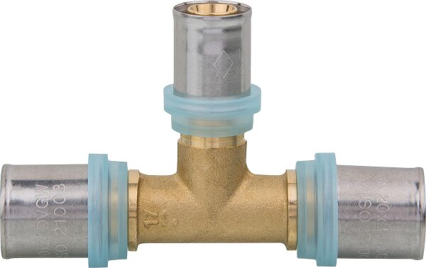 Pressfitting EVENES für MSVR T-Stück Mitte reduziert, 50x4-32x3-50x4mm TH-Kontur