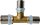 Pressfitting EVENES für MSVR T-Stück links vergrößert, 40x3,5-32x3-32x3mm, TH-Kontur