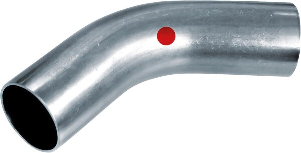 C-Stahl Pressfitting M-Kontur Passbogen 45° 42mm