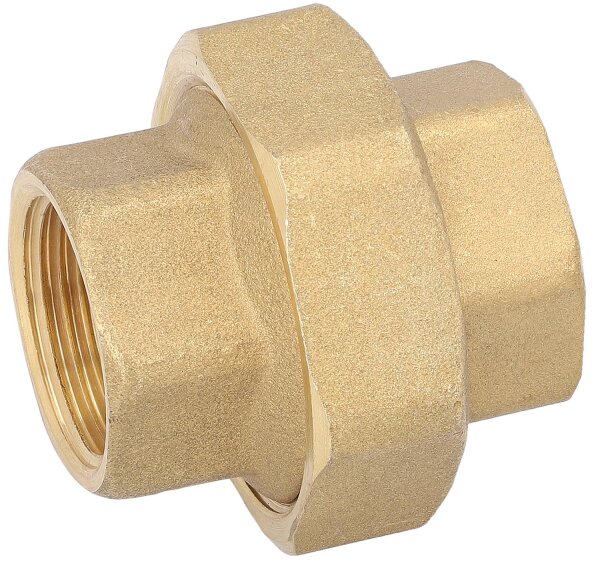 Verschraubung messing DN15 (1/2") IGxIG O-Ring dichtend