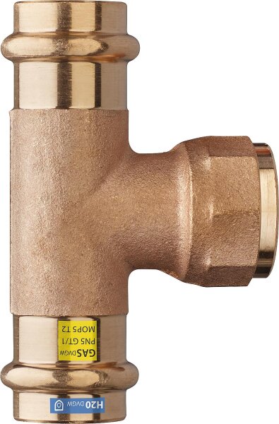 Frabopress- Kombi V-Kontur T-Stück mit IG DN25 1"x28mm