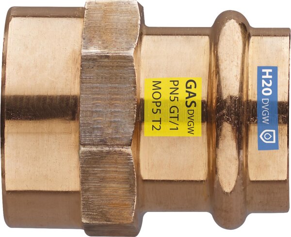 Frabopress- Kombi V-Kontur Übergangsmuffe mit IG DN25 1"x35mm