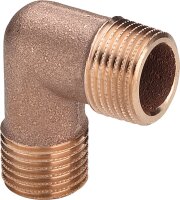 Rotguss Winkel 90 Grad 3091 axa DN10(3/8")