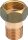 Rotguss Halbe Verschraubung Typ 3335 flachdichtend  DN10(3/8") x DN15(1/2")