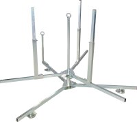 Rohrhaspel für Fussbodenheizungsrohr 140 x 140 x 86 cm