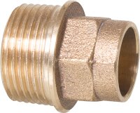 Rotguß-Lötfitting Übergangsnippel m....