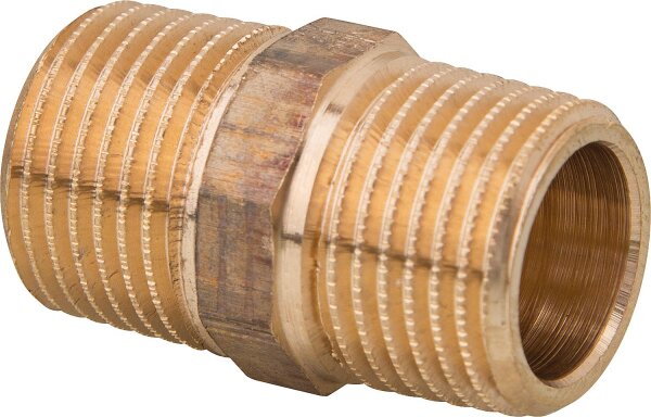 Rotguß-Gewindefitting Doppelnippel Typ 3280  1/2" axa