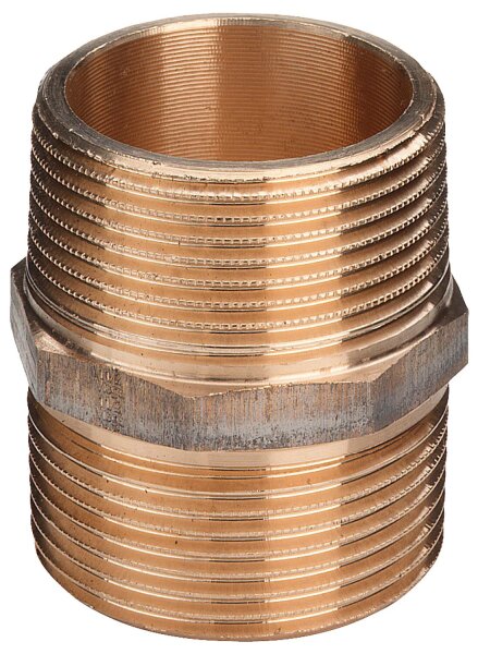 Rotguß-Gewindefitting Doppelnippel Typ 3280  2 1/2" axa