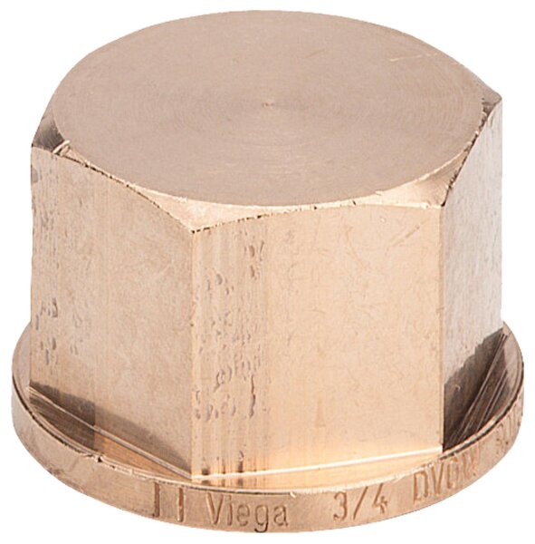 Rotguß-Gewindefitting Kappe Typ 3301  1/2" IG